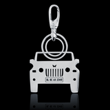 Personalised Number Plate Car Keychain