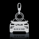 Personalised Number Plate Car Keychain