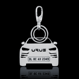 Personalised Number Plate Car Keychain