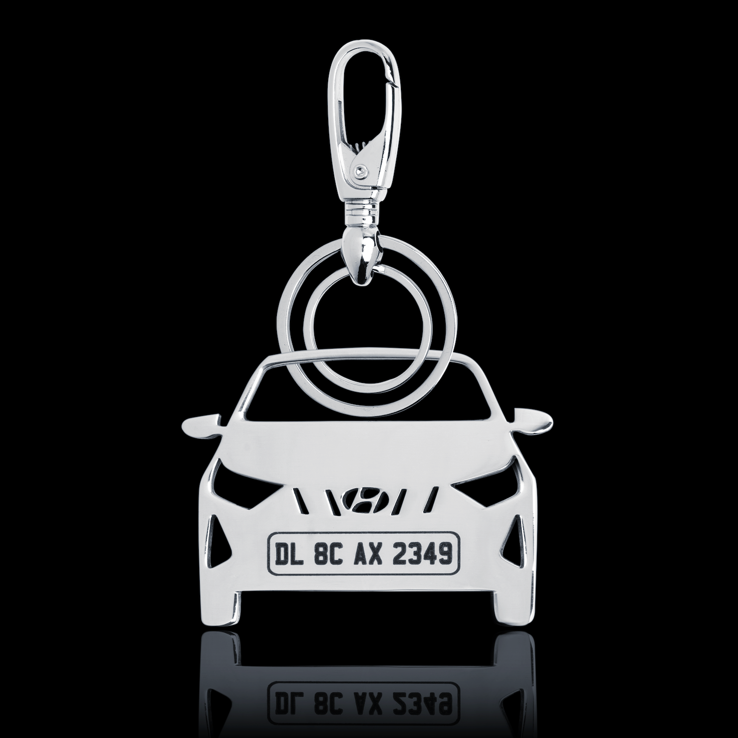 Personalised Number Plate Car Keychain