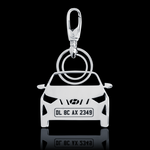 Personalised Number Plate Car Keychain