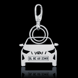 Personalised Number Plate Car Keychain