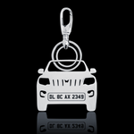 Personalised Number Plate Car Keychain