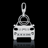 Personalised Number Plate Car Keychain