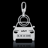 Personalised Number Plate Car Keychain