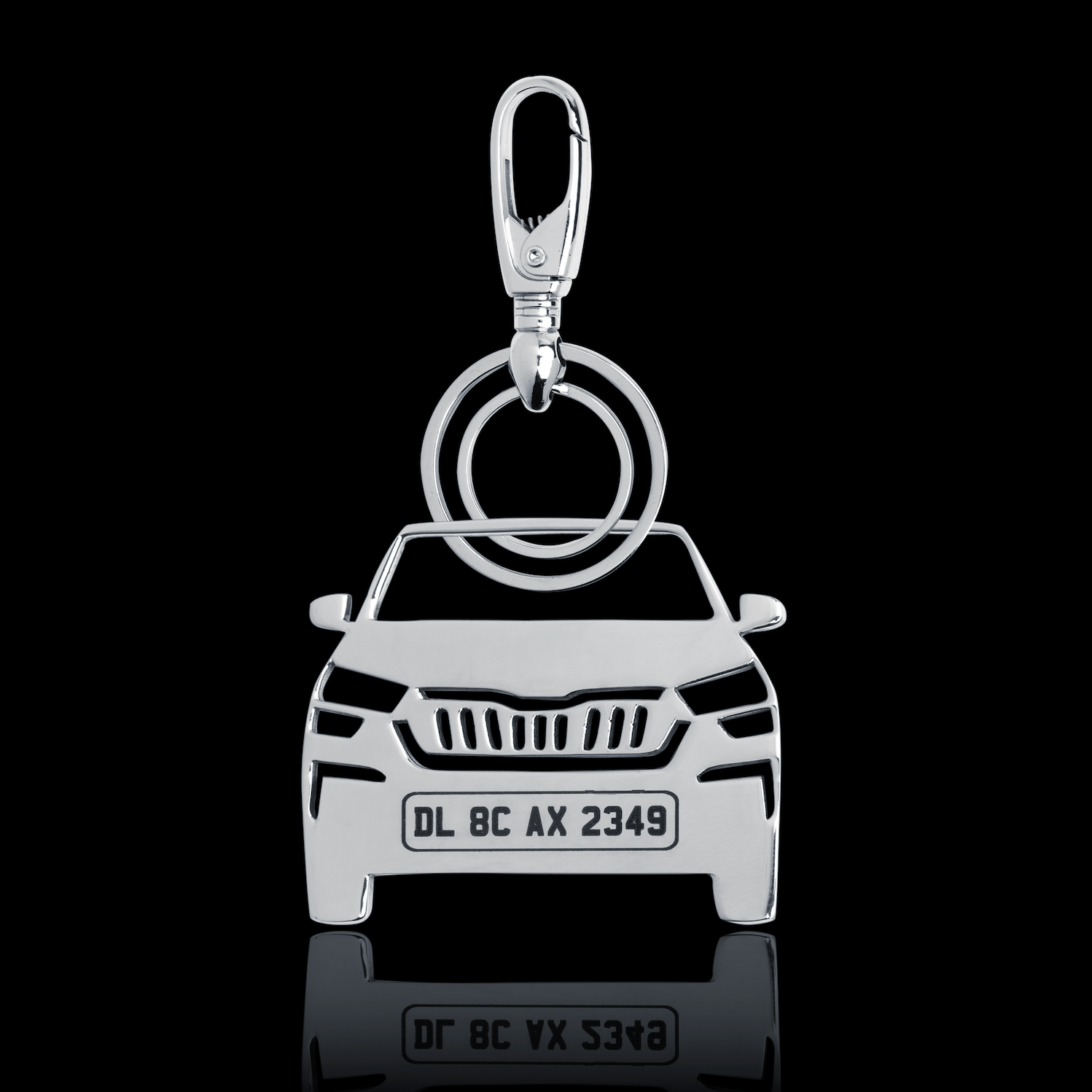 Personalised Number Plate Car Keychain