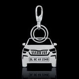 Personalised Number Plate Car Keychain