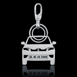 Personalised Number Plate Car Keychain