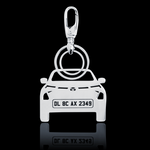 Personalised Number Plate Car Keychain