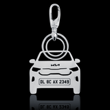 Personalised Number Plate Car Keychain