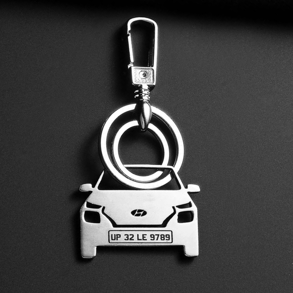 Engraved car keychain discount