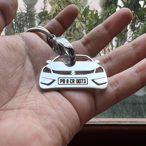 Car Keychain | Personalised Number Plate Car Keychain
