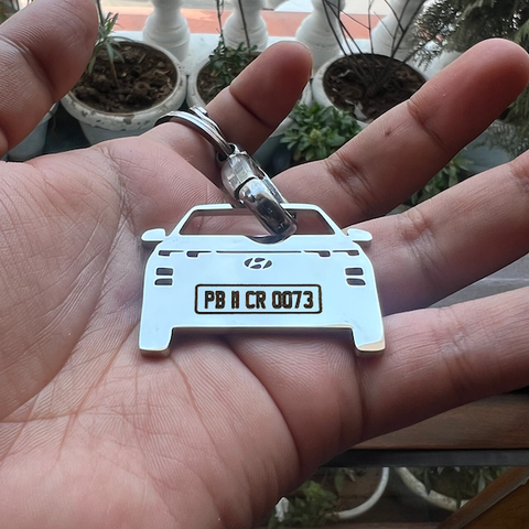 Buy Customized Number Plate Car Keychain Online at the Best Price