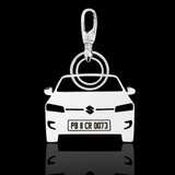 Personalised Number Plate Car Keychain