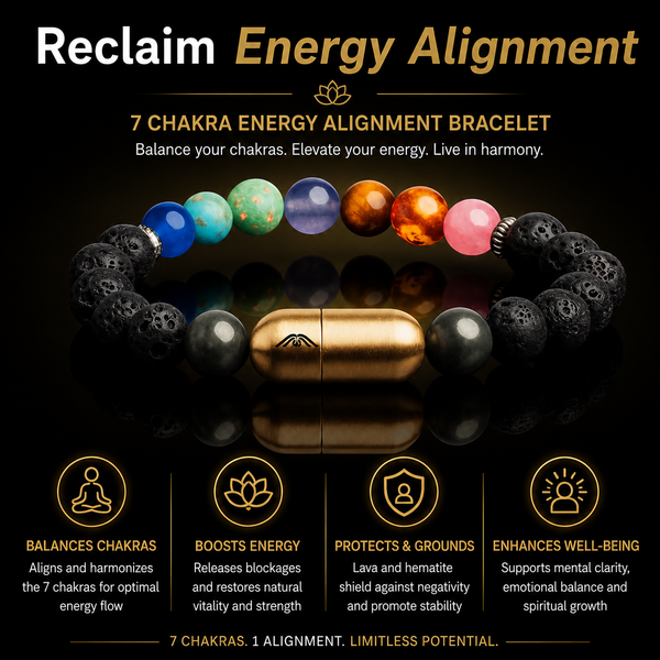7 CHAKRA ENERGY ALIGNMENT BRACELET (PERSONALISED)
