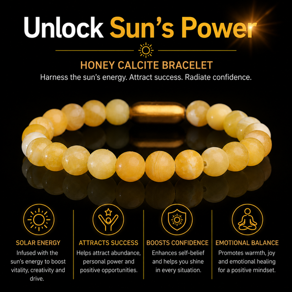 Honey Calcite Sunshine Bracelet (Personalised)