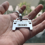 Personalised Number Plate Car Keychain