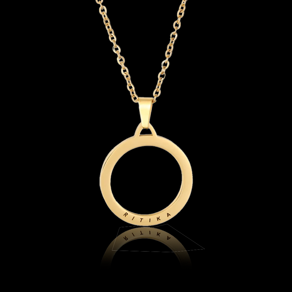 Discover Ring Charm Delicate Silver Pendant Necklace | Paksha - Paksha India