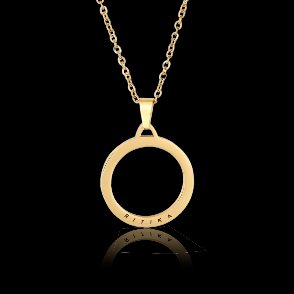 Discover Ring Charm Delicate Silver Pendant Necklace | Paksha