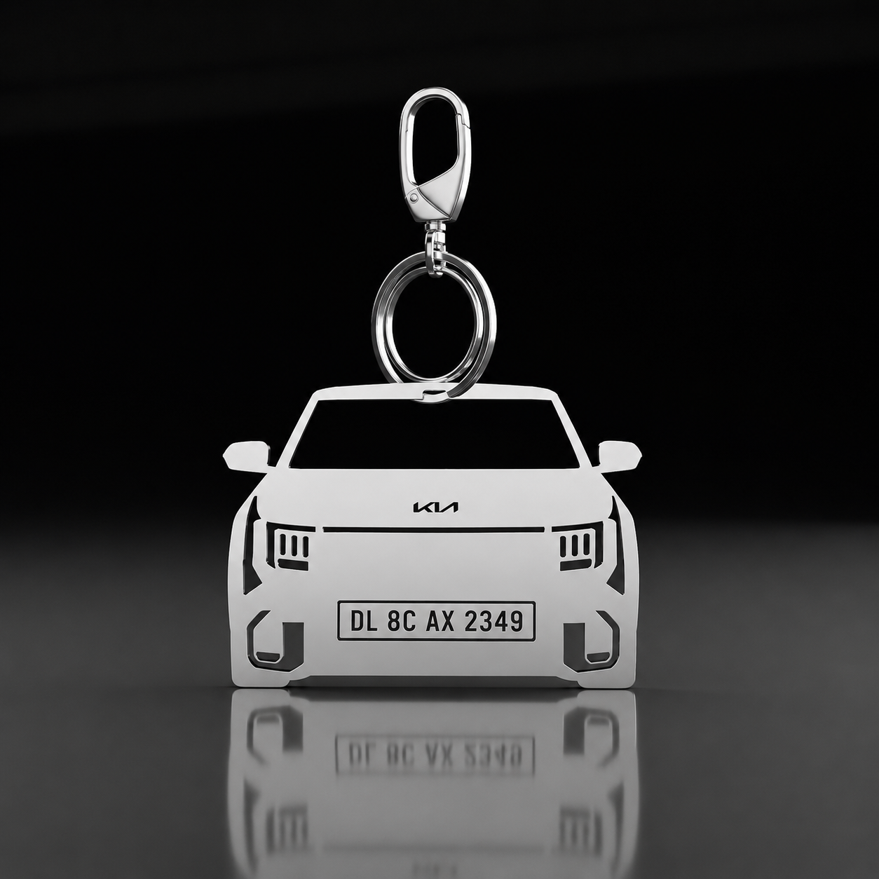 Personalised Number Plate Car Keychain