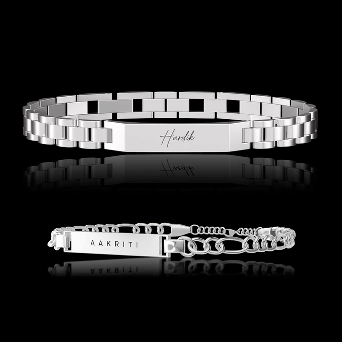 Personalised Serenity Couple Bracelets