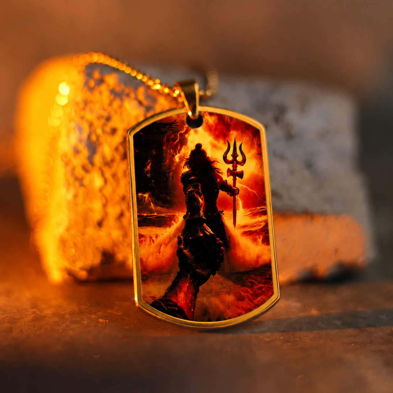 Shiva Chalisa Shakti Locket for Men