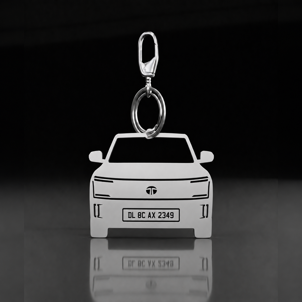 Personalised Number Plate Car Keychain