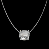 Solitaire Silver Pendant