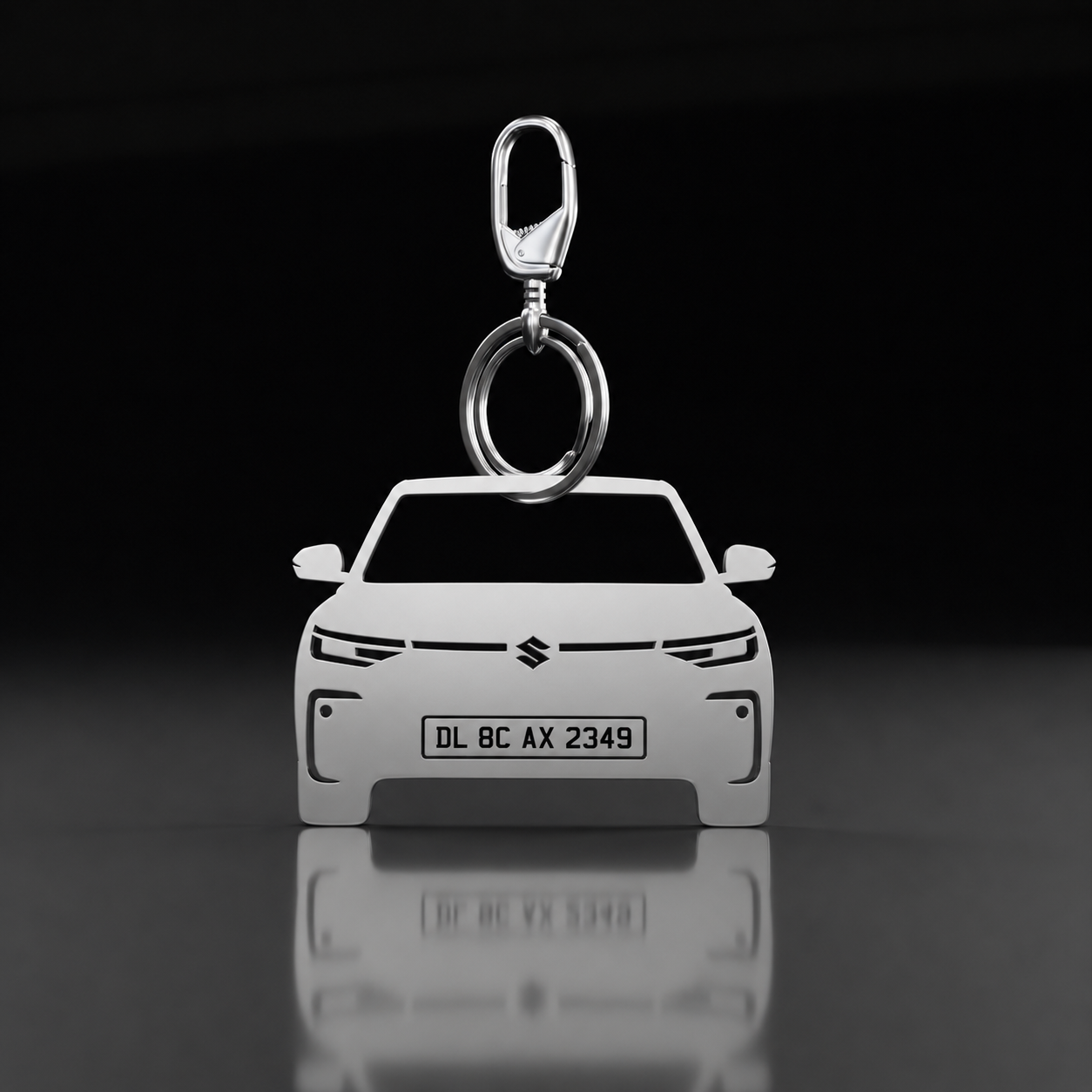 Personalised Number Plate Car Keychain