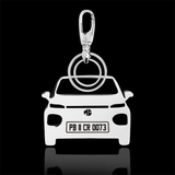 Personalised Number Plate Car Keychain