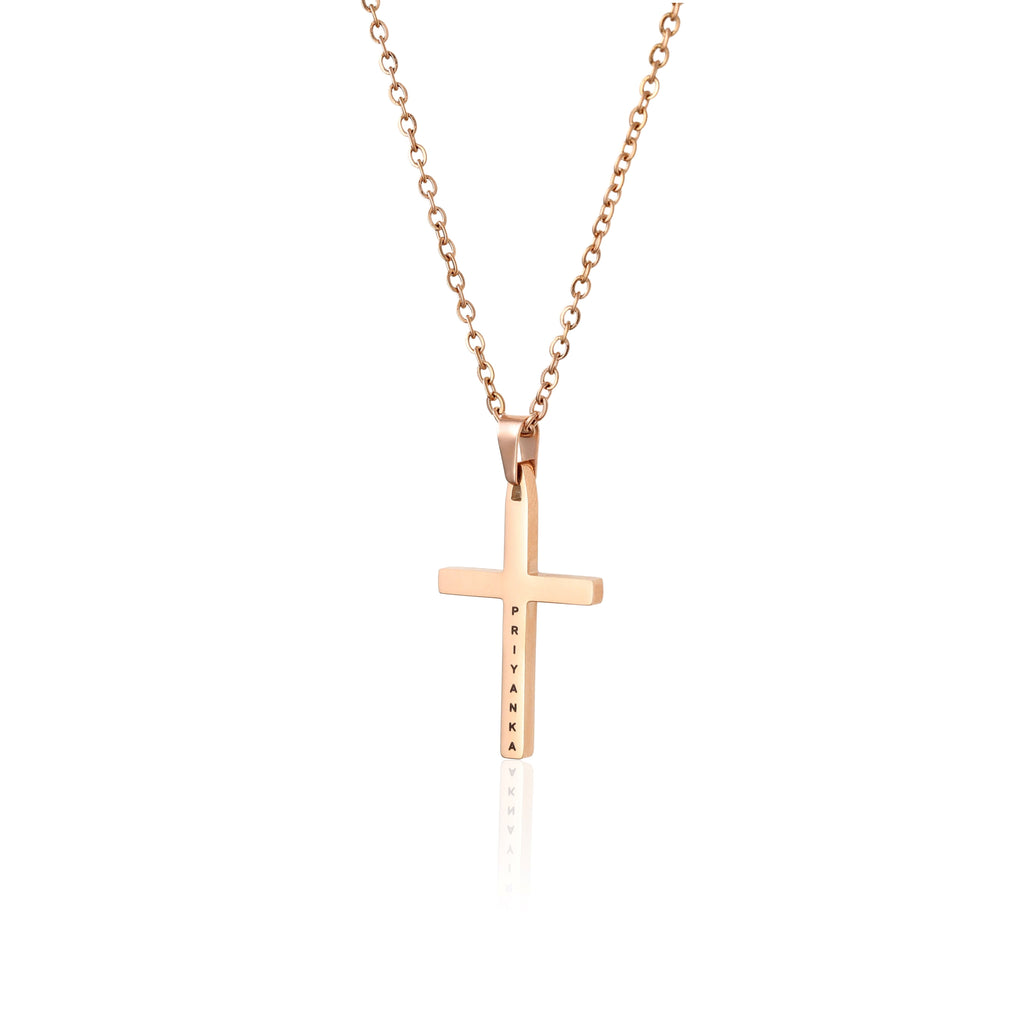 Baby/Child Two-Tone Crucifix Necklace 15