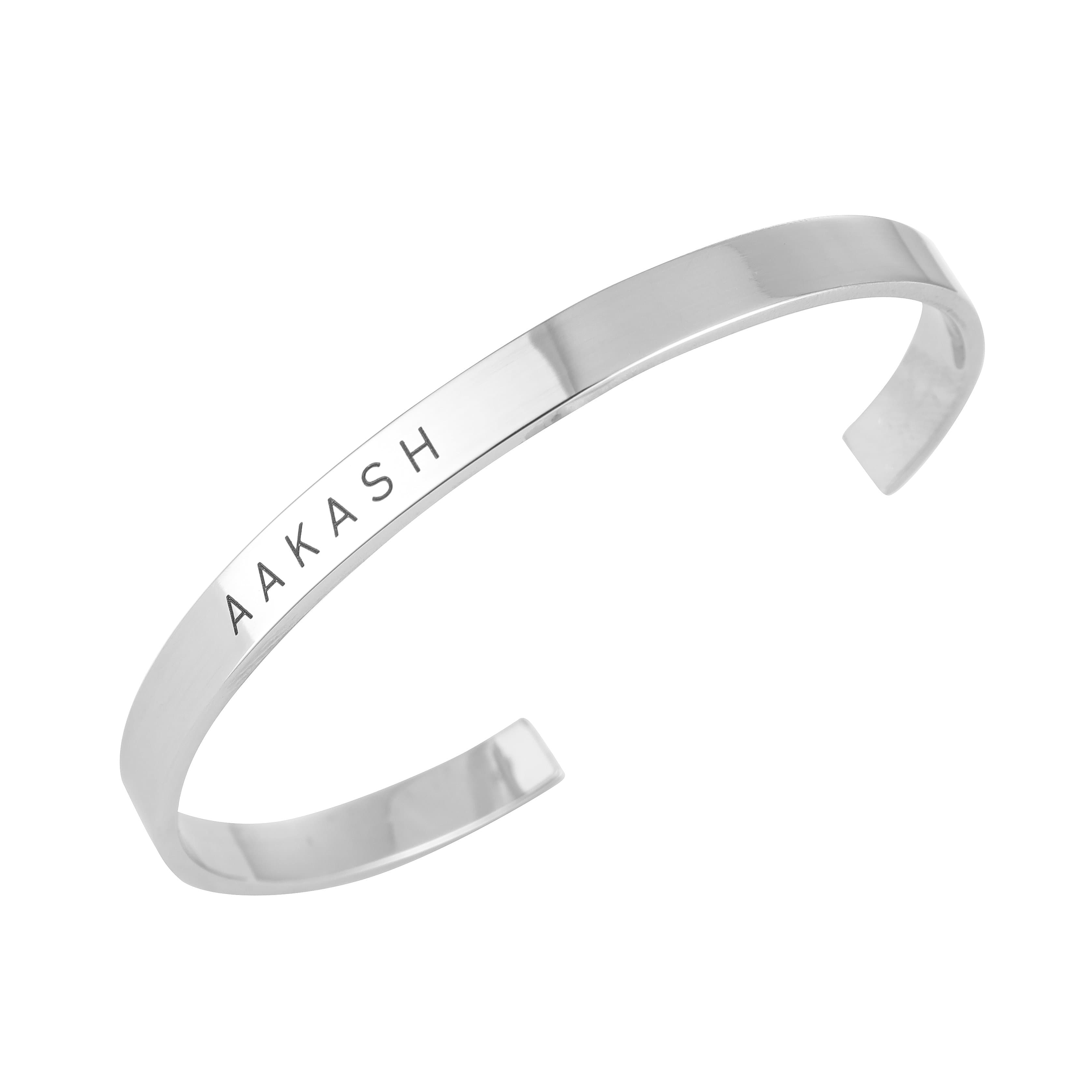 Personalised Silver Kada