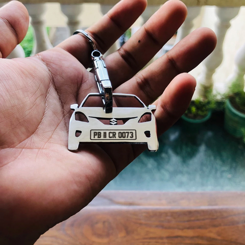 Car Keychain | Personalised Number Plate Car Keychain