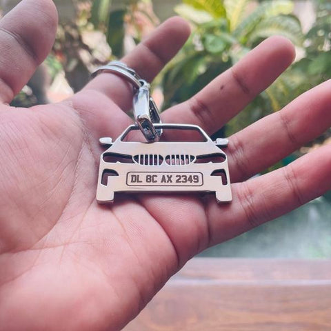 Car Keychain | Personalised Number Plate Car Keychain
