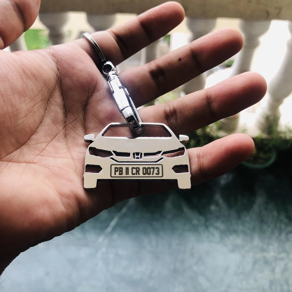 Car Keychain | Personalised Number Plate Car Keychain