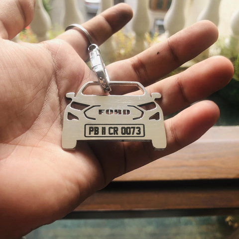 Car Keychain | Personalised Number Plate Car Keychain