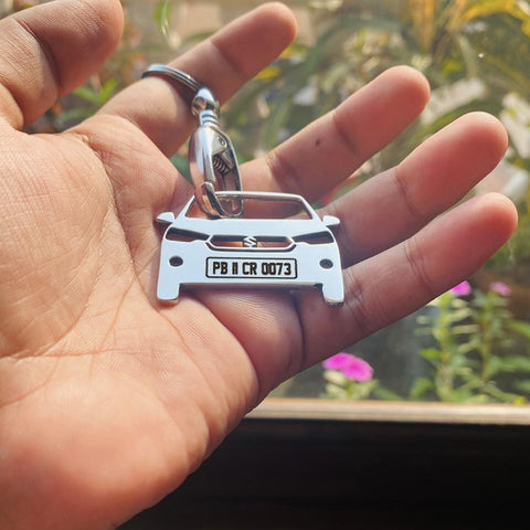 Car Keychain | Personalised Number Plate Car Keychain