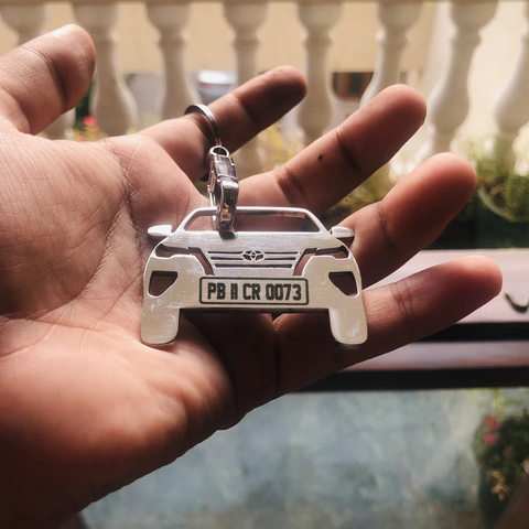 Car Keychain | Personalised Number Plate Car Keychain