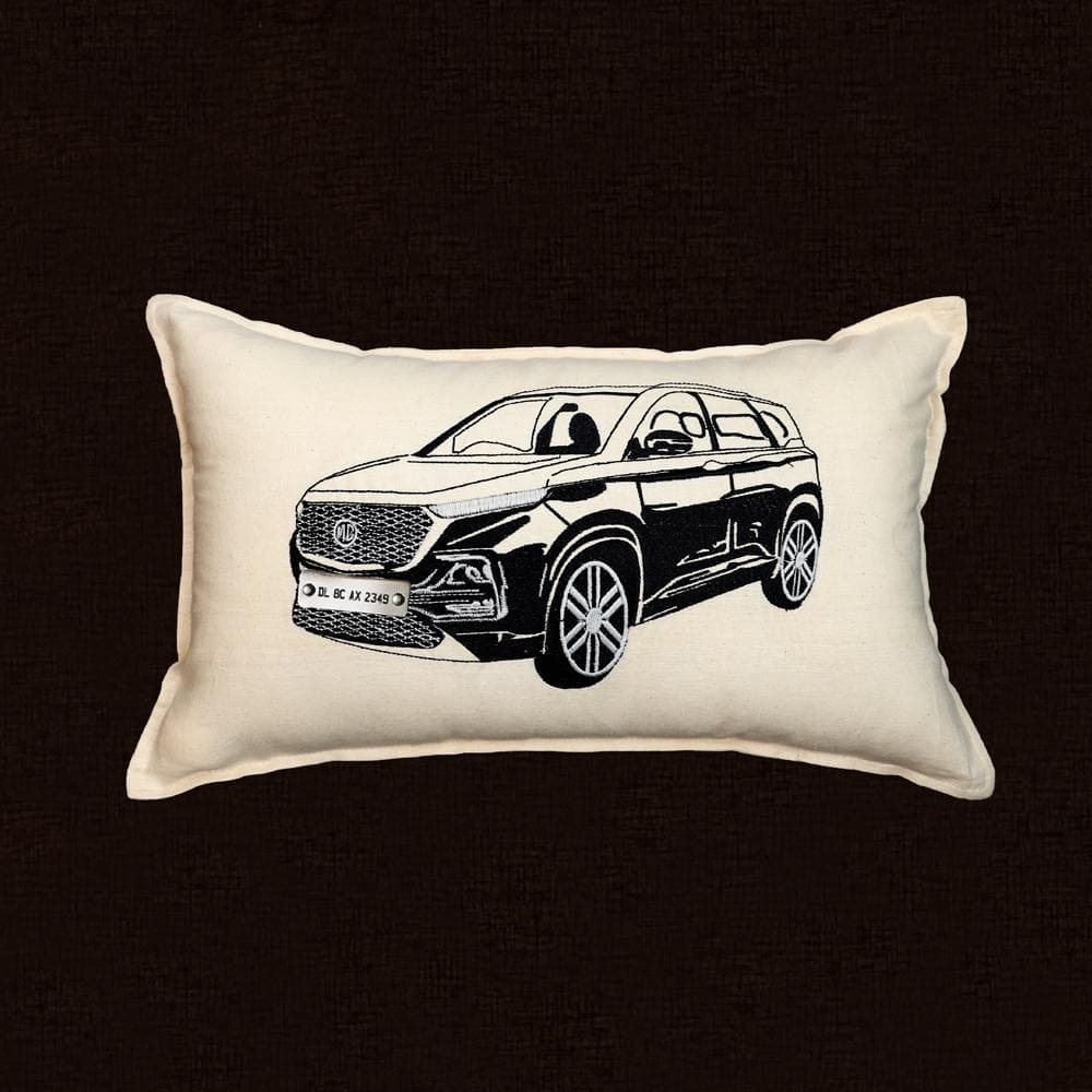 Personalised Number Plate Car Cushion Cover