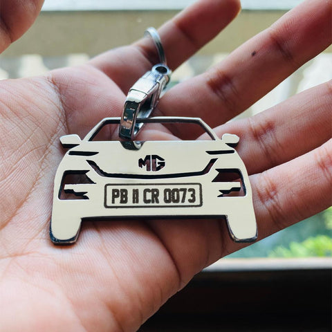 Car Keychain | Personalised Number Plate Car Keychain