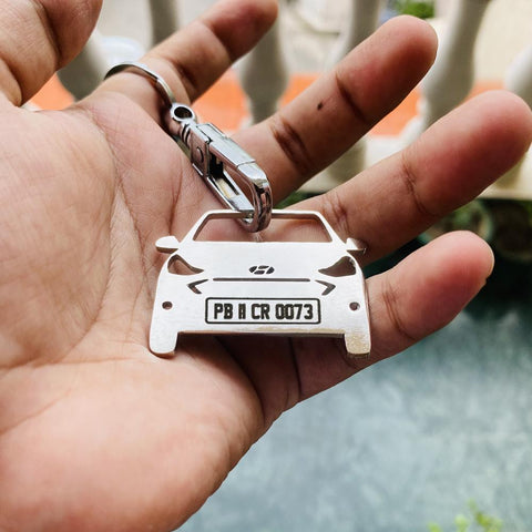 Buy Customized Number Plate Car Keychain Online at the Best Price
