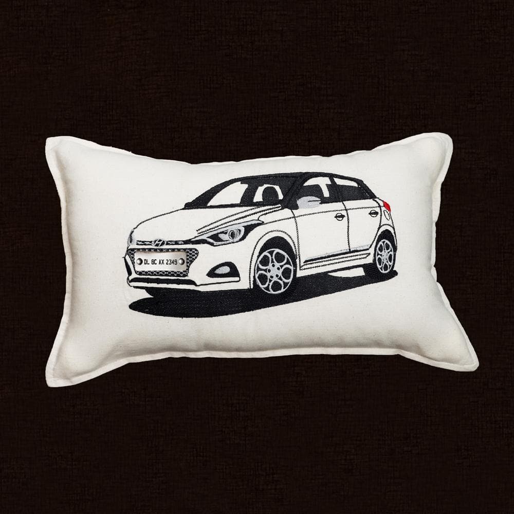 Personalised Number Plate Car Cushion Cover
