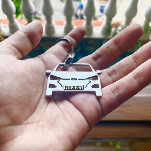Car Keychain | Personalised Number Plate Car Keychain