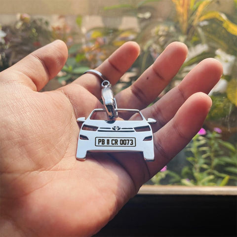 Car Keychain | Personalised Number Plate Car Keychain