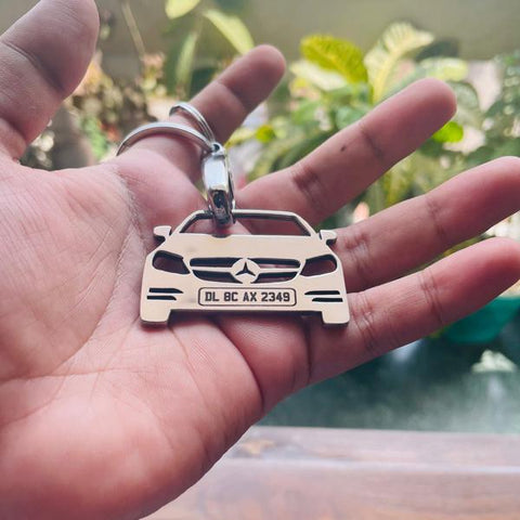 Car Keychain | Personalised Number Plate Car Keychain