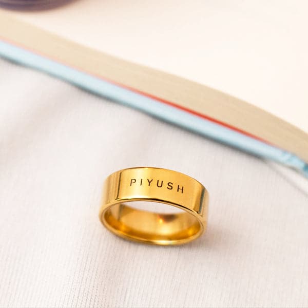 Custom Double Name Ring – Regium Store