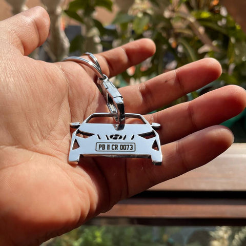 Car Keychain | Personalised Number Plate Car Keychain