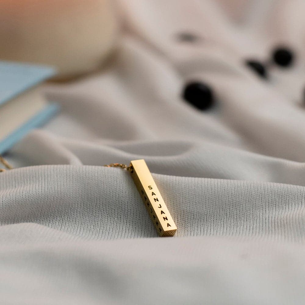 Personalised Cuboid Pendant
