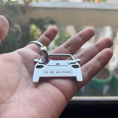 Car Keychain | Personalised Number Plate Car Keychain