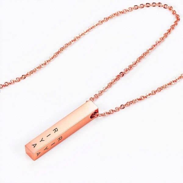 Personalised Cuboid Pendant